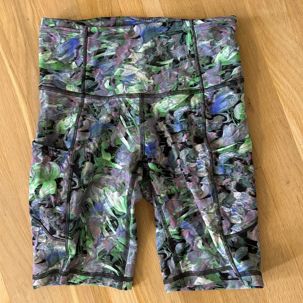 Lululemon Floral Bike Shorts
